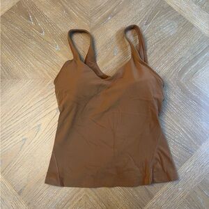 Lululemon Align Waist Length Tank in Copper Brown